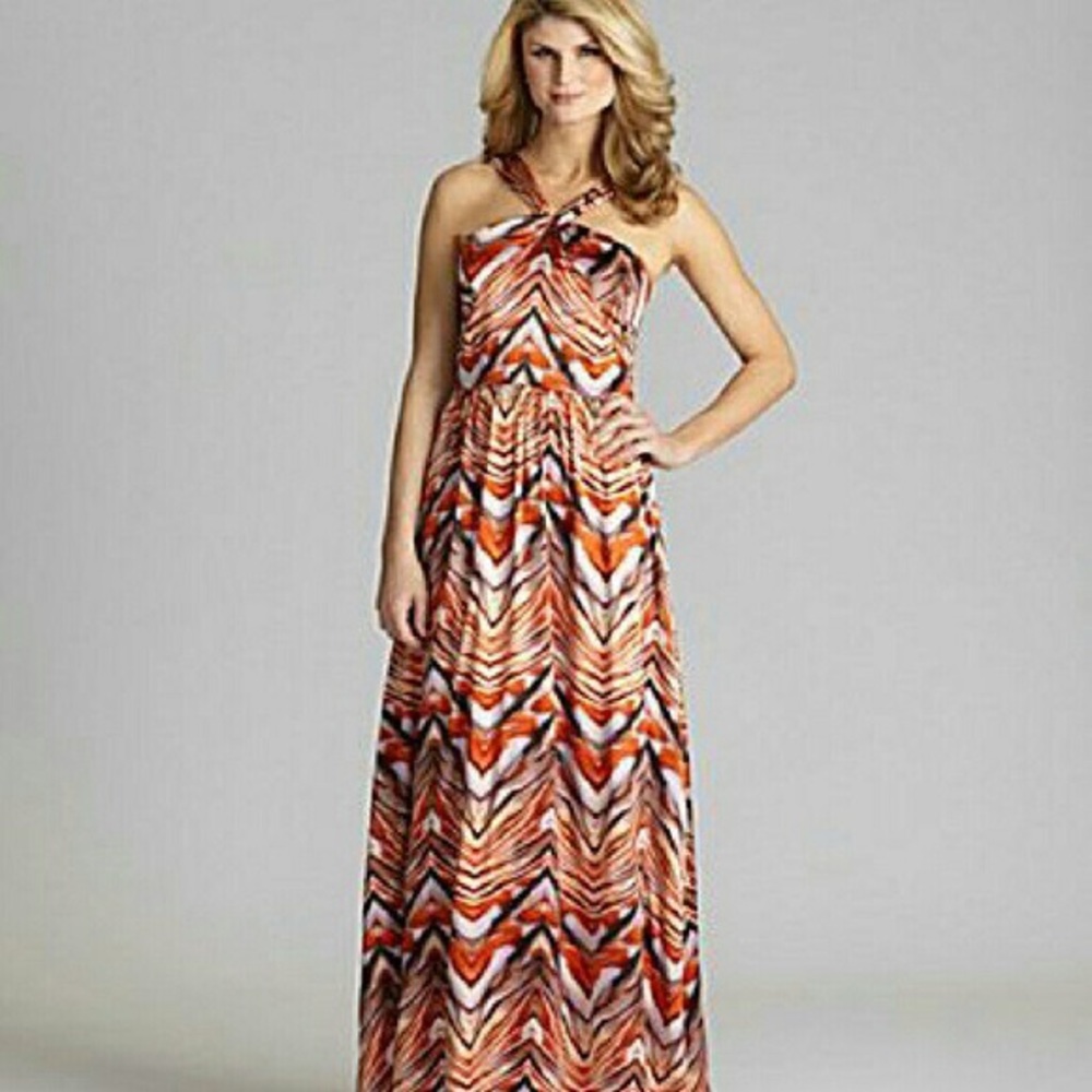 Antonio Melani Alessandra Sunset Halter Maxi Dress
